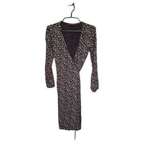 Brandy Melville Wrap Dress Floral Print Y2K Mall Goth PUNK Italy